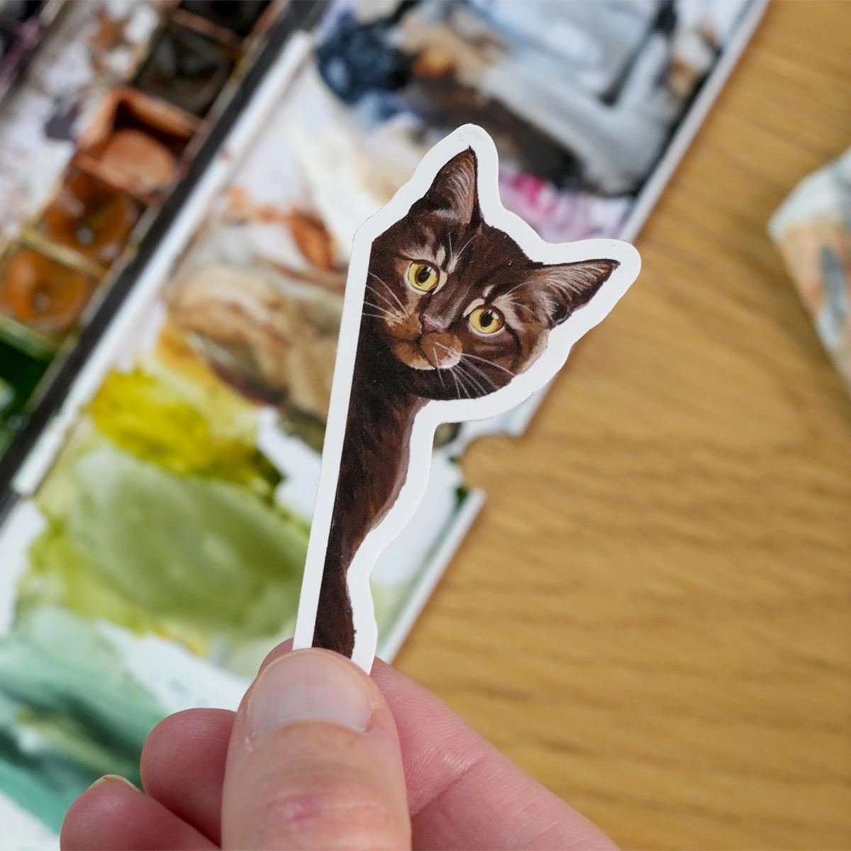 Surface Cats mural sticker collection – three cat stickers